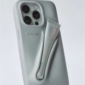 Rhode iPhone 14 Pro Max Case in Gray for Lip Peptide Treatment